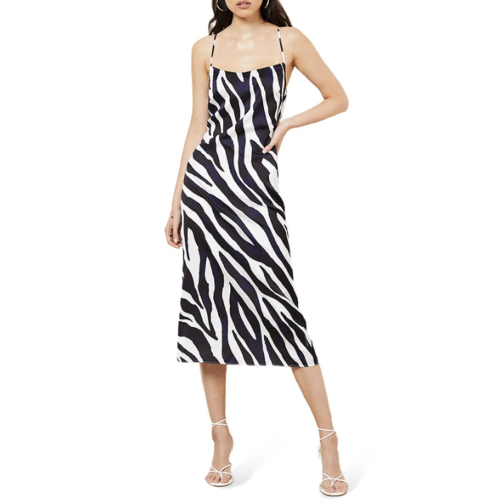 The East Order Nico Midi Dress Zebra Medium